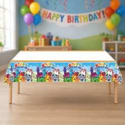 *Numberblocks Birthday Printed Plastic Table Cover